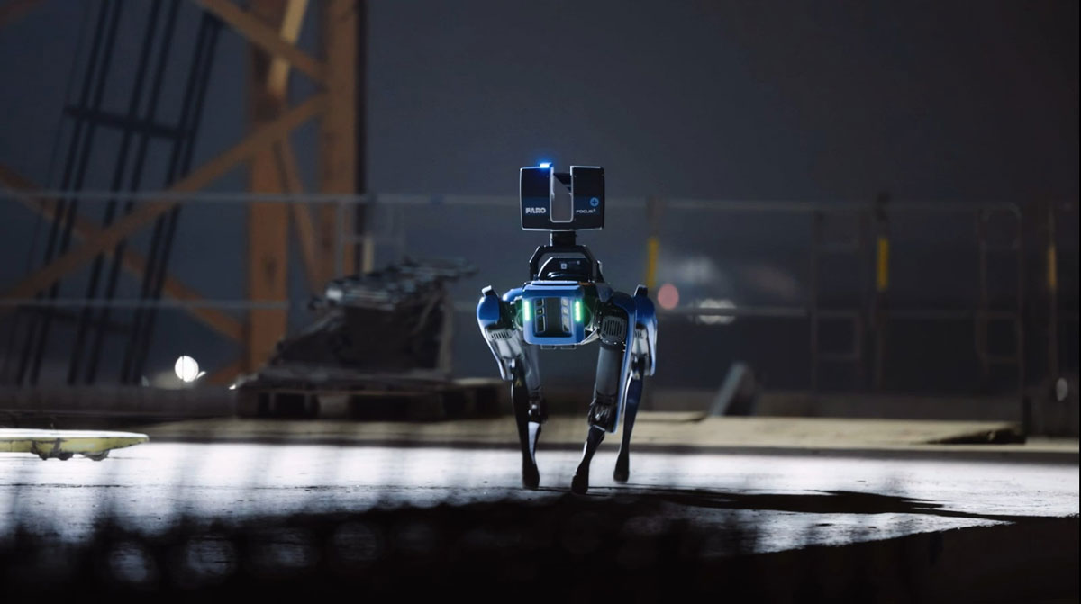 Roboterhund Spot digitalisiert Baustellen